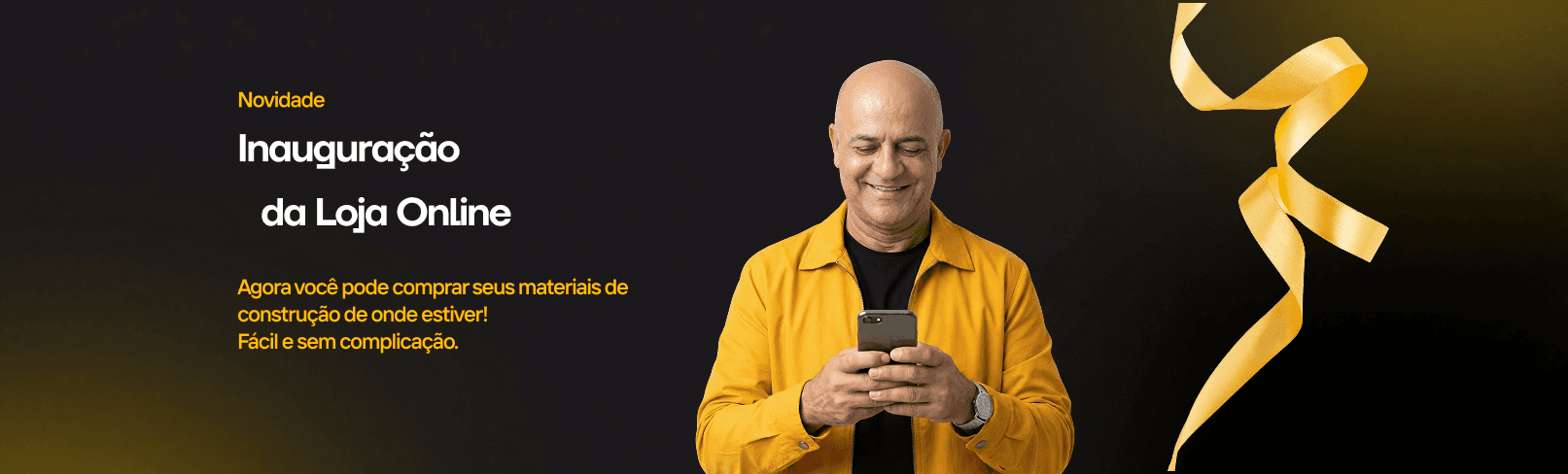 Inauguração da Loja Online — Agora você pode comprar seus materiais de construção de onde estiver! Fácil e sem complicação.